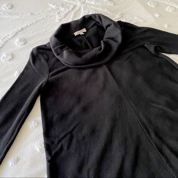 Joan Vass Studio Black Cowl Funnel Neck Sweater S - Picture 3 of 5